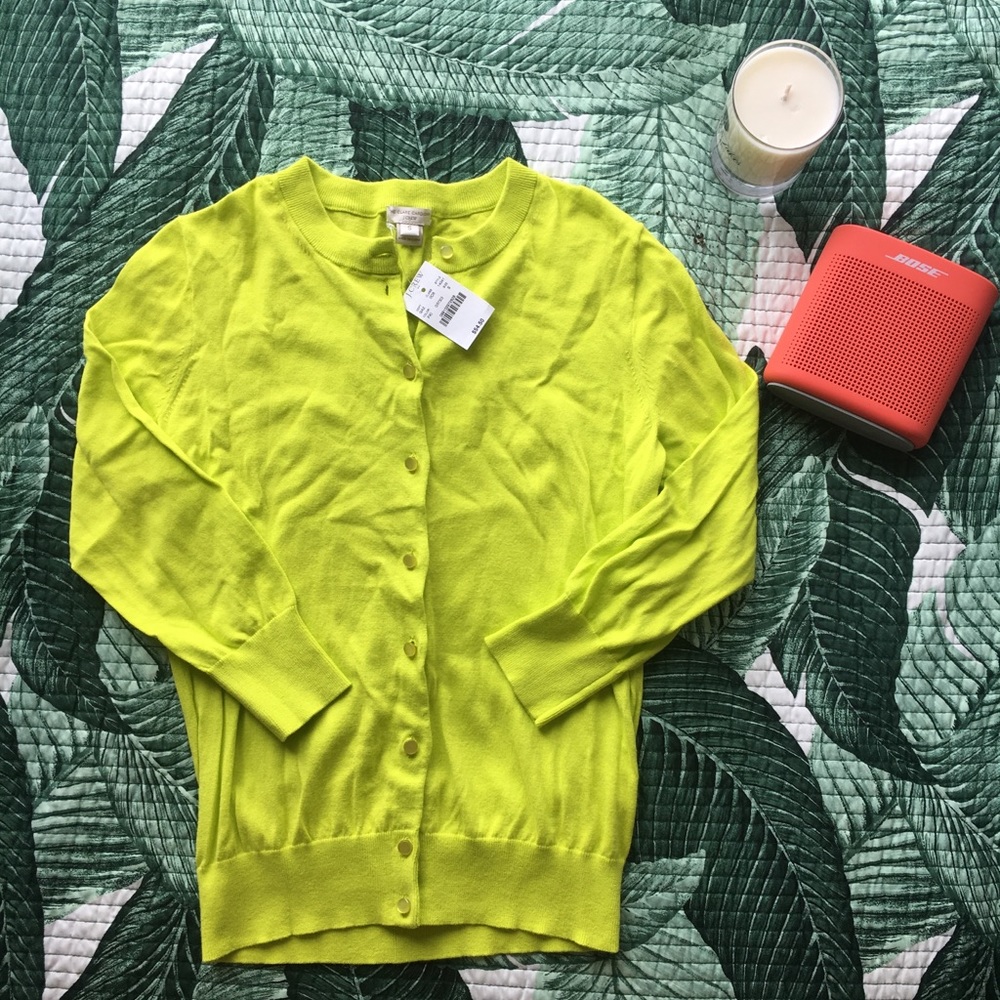 Lime Green Classic Clare Cardigan